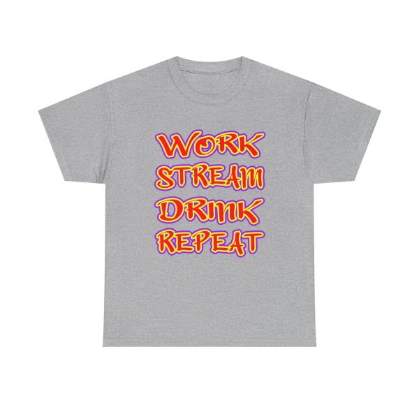 Work Stream Drink Repeat t-shirt - Image 9