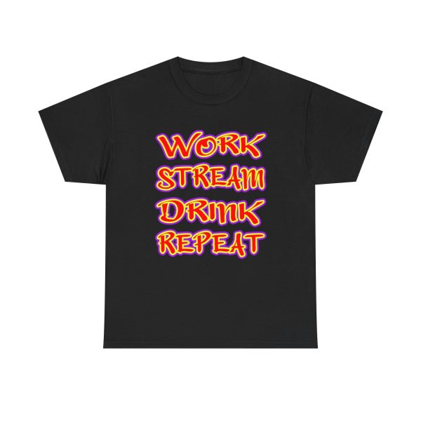 Work Stream Drink Repeat t-shirt - Image 5