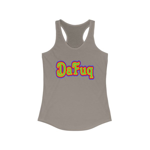 'Dafuq' Women's Racerback Tank by DJ GameDayDog - Image 3