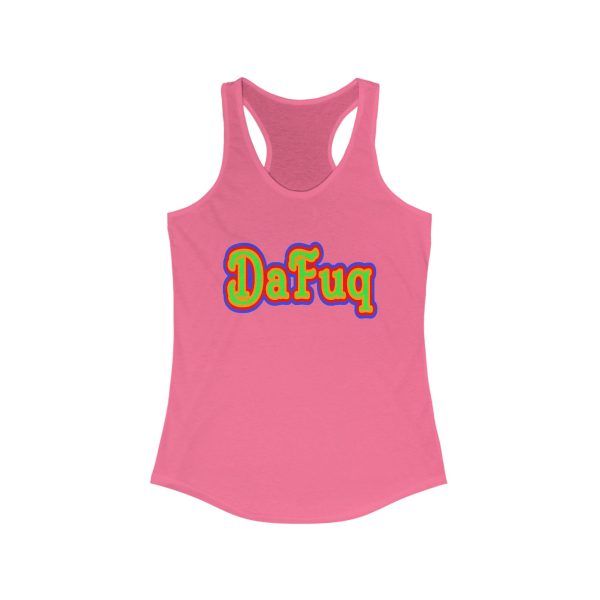 'Dafuq' Women's Racerback Tank by DJ GameDayDog - Image 6