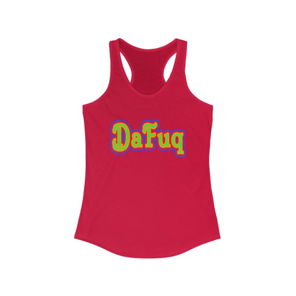 'Dafuq' Women's Racerback Tank by DJ GameDayDog - Image 7