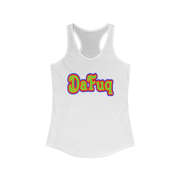'Dafuq' Women's Racerback Tank by DJ GameDayDog
